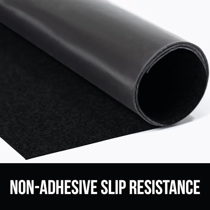 GORILLA GRIP LeakGuard Non-Adhesive Under Sink Mat for Kitchen Cabinet, 24x40, Waterproof Quick Dry Shelf Liner, Durable Absorbent Felt Mats for Bathroom Sinks, Cabinets, Dresser, Easy to Trim, Black