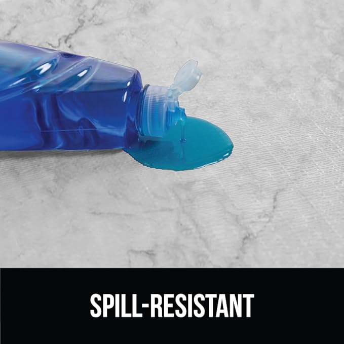 GORILLA GRIP DripGuard Shelf Liner, Non Adhesive Drawer and Kitchen Cabinet Protector, Slip Resistant BPA Free Smooth Surface Plastic Liners for Cabinets, Bathrooms, Closets, 17.5x120 Inch, Marble