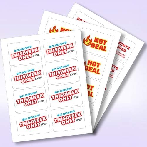 NextDayLabels 3.38x2.33 Inch Rectangle Stickers White Blank Labels for Laser Inkjet Printer - 8 Per Sheet Self-Adhesive Shipping Address Mailing Made in USA - 4000 Labels
