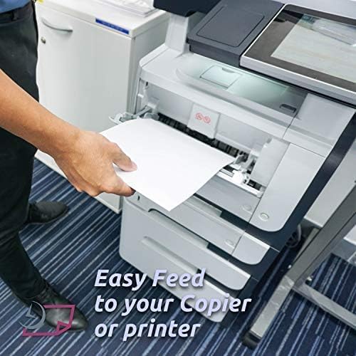 NextDayLabels 8.5x11 Full Sheet Stickers White Blank Labels for Laser Inkjet Printer - 1 Per Page Self-Adhesive Shipping Product Packaging Made in USA - 500 Labels