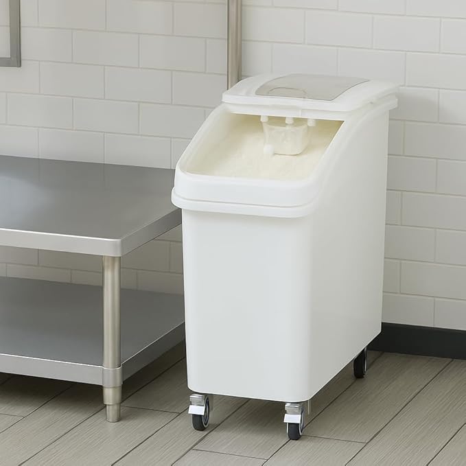 Mobile Ingredient Bin - 27 Gallon/430 Cup Capacity - Holds Up To 191 lbs. of Sugar or 129 lbs. of Flour - NSF (29A-003)