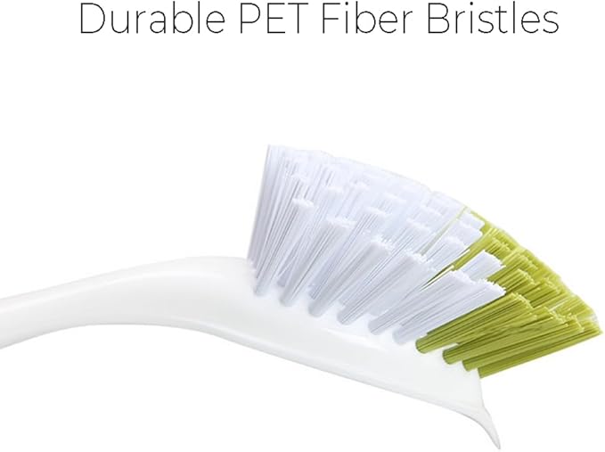 Dish Brush, Dish Scrubber & Kitchen Scrub Brush for Dishes, Pots, Pans, Sink, Cast Iron, Yellow-Green 5 Pack