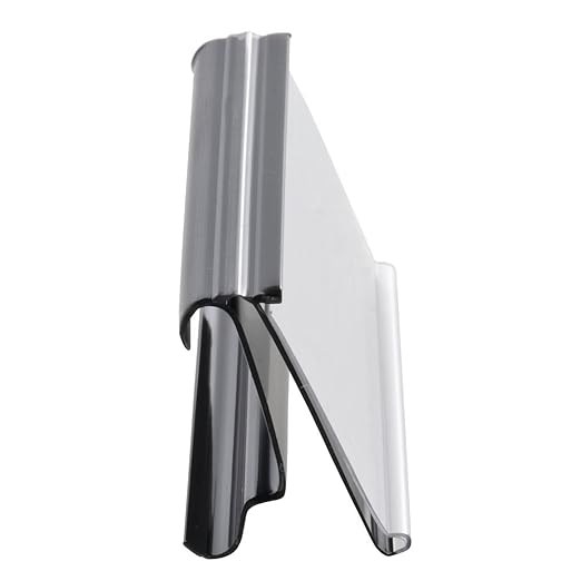 Hubert Label Holder for Metro Shelves Edge View Wire Shelf - 3" L x 1 1/4" H 100 Per Bag