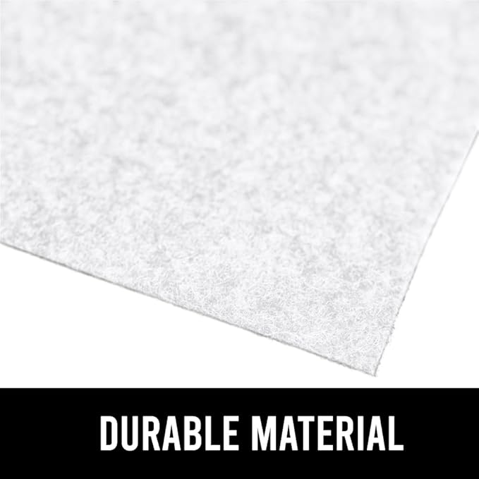 GORILLA GRIP LeakGuard Non-Adhesive Under Sink Mat for Kitchen Cabinet, Waterproof Quick Dry Shelf Liner, Durable Absorbent Felt Mats for Bathroom Sinks, Cabinets, Dresser, Easy to Trim, 24x24 White