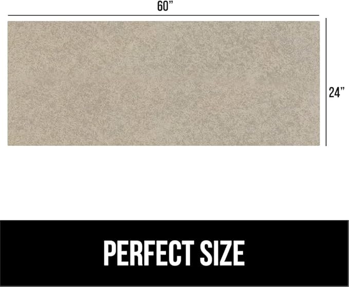 GORILLA GRIP LeakGuard Non-Adhesive Under Sink Mat for Kitchen Cabinet, 24x60, Waterproof Quick Dry Shelf Liner, Durable Absorbent Felt Mats for Bathroom Sinks, Cabinets, Dresser, Easy to Trim, Beige