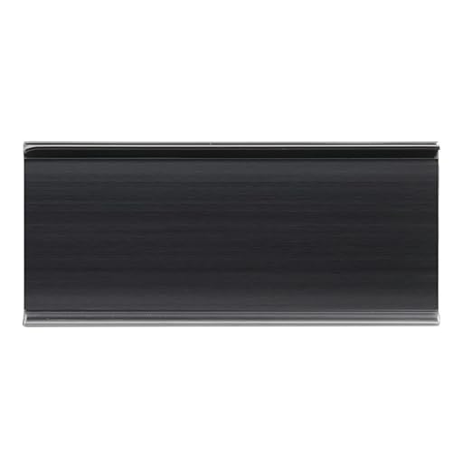 Hubert Label Holder for Metro Shelves Edge View Wire Shelf - 3" L x 1 1/4" H 100 Per Bag