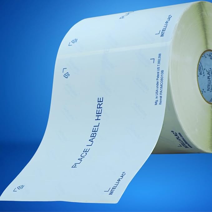 INTELLI-PLAC Label Holder for Containers, Totes, Bins (500, 8X10) Permanent Label Holder Makes It Easy to Apply-Remove-Replace Your Labels. Prevent Sticky Residue & Messy Overlapping of Labels