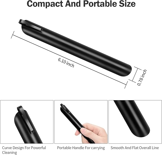 Table Crumb Sweeper, Crumbers, Stainless Steel Table Crumber, Bread Crumb Table Scraper, Restaurant Table Scraper, Crumbers for Servers, Waiters and Waitresses (5 PACK, Black)