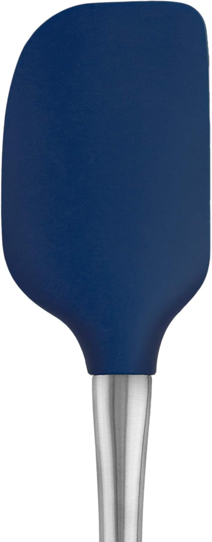 Tovolo Silicone Cooking Utensil Set of 6 Deep Indigo Ladle Slotted Turner Tongs Flex Core Spatula Scraper Mixing Spoon and Potato Masher, Dishwasher Safe Non Toxic BPA Free Silicone Kitchen Utensils