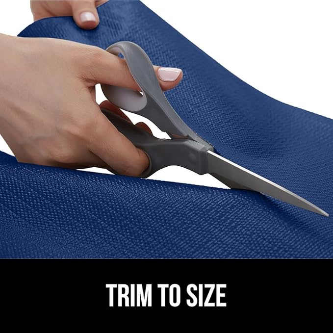 GORILLA GRIP DripGuard Shelf Liner, Non Adhesive Drawer and Kitchen Cabinet Protector, 24x240 Inch, Slip Resistant BPA Free Smooth Surface Plastic Liners for Cabinets, Bathrooms, Closets, Navy Blue