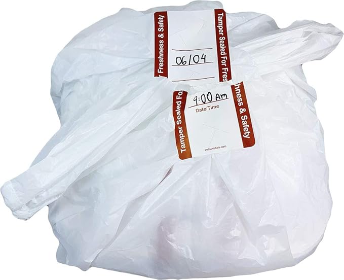 500 White Tamper Evident Food Seal Stickers with Date and Time, Labels for Food Containers, 2 x 4 Inches, Writable Tamper Proof Stickers, Tamper Evident Tape - Ideal for Secure Food Delivery