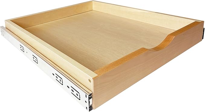Pull Out Drawers for Cabinet Wood Slide Out Cabinet Organizer and Storage Cabinet Kitchen Drawers Slide Out Shelves Pull Out Shelves in Kitchen Pantry Bathroom with Soft Close 30"W x 22"D x 3"H