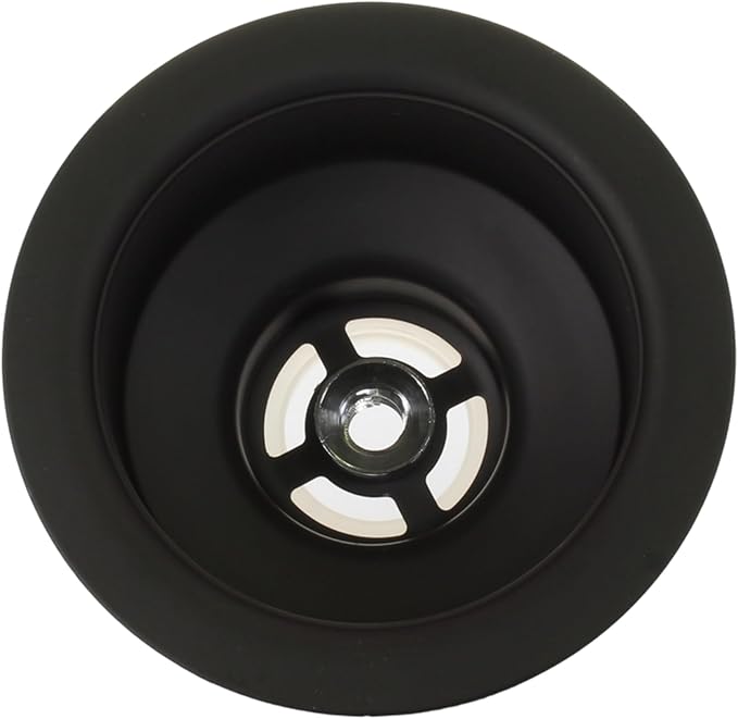 Mr. Scrappy 3.5" Sink Drain Assembly with Twist Lock Basket Strainer, Solid Brass, Black