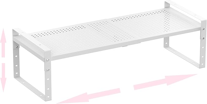 Multi-Functional Metal Shoe Rack, Space-Saving, Perfect for Entryway, Closet, Bathroom, etc. - Sturdy and Durable, High Weight Capacity(1PACK/White/Medium)