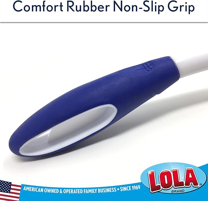 LOLA Pro Pot N' Pan Brush, 6 Pack, Abrasive Cleaning, Poly & Brass Wire Bristles, Comfort Rubber Grip, Use for Caked-On & Baked-On Messes
