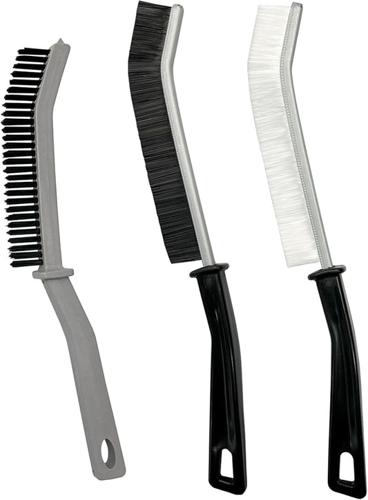 Crevice Cleaning Brush, Hard-Bristled Gap Scrub Brush, Toilet Gap Cleaning Brush Tool, for Scrub Small Spaces, Kitchen, Bathroom, Corner, Grout, Sink, Window Tracks, Hinges, 3pcs
