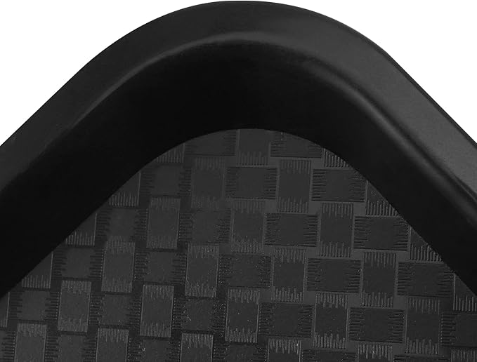SEUNMUK 6 Pack 12 x 16 Inch Plastic Fast Food Trays, Cafeteria Tray, Scratch-Resistant Black Cafeteria Tray, Fast Food Serving Trays for School, Cafeteria, Restaurant
