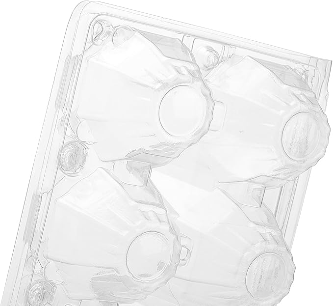 HOIGON 80PCS 12 Count Plastic Egg Cartons, Clear Egg Cartons Bulk, Reusable Chicken Egg Tray for Family, Farm Market Display