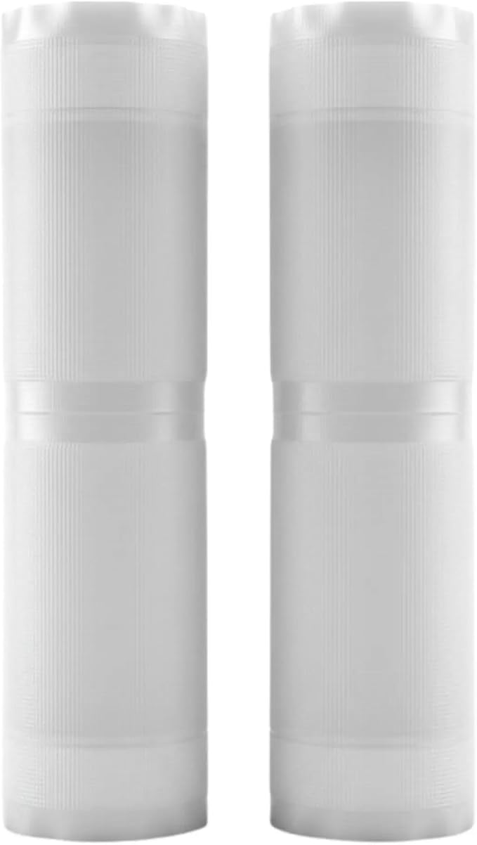 11" x 25' Portion Rolls (Fits Inside Machine) - 2 Pack (100 feet 5.5" rolls total) OutOfAir Vacuum Sealer Rolls. Works with FoodSaver Vacuum Sealers. 33% Thicker, BPA Free, Sous Vide, Commercial Grade
