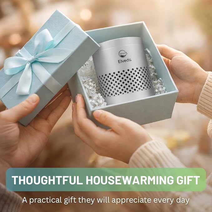 Elveda, Refrigerator Deodorizer odor eliminator for home. Lasts 10 years. Fridge, closet, pantry, shoe rack, car & drawer odor absorber for home. Nontoxic top kitchen gadgets. Kitchen gifts under 25.