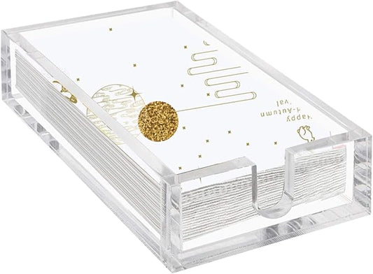 Phineoly Acrylic Guest Towel Napkin Holder, 0.37Inch Thickness Clear Paper Towel Tray, Rectangle Napkin Holders for Kitchen, Dining Room, Bathroom