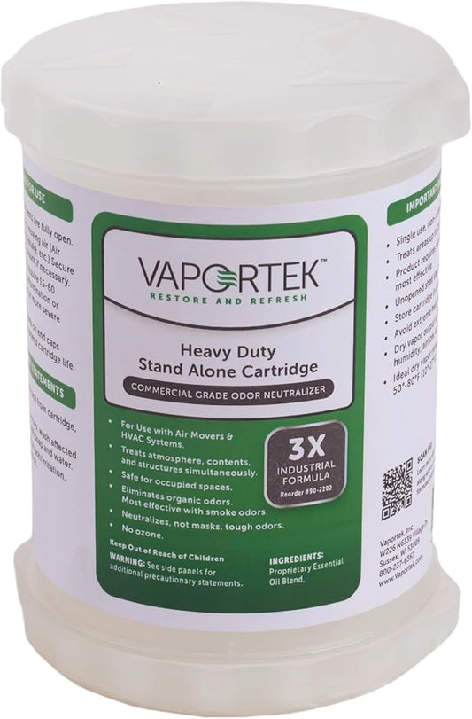 Vaportek Heavy Duty Odor Neutralizer Stand Alone Cartridge, HDSA 2.0, Odor Removal for Home, Office, Basements, Garages and More, 3X Industrial Fragrance
