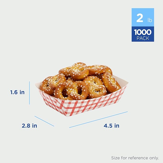 Karat Paper Food Trays Disposable [2 LB - 1,000 ct] Sturdy Food Boats, Leak Resistant | Ideal for Snacks, Nachos and Finger Foods