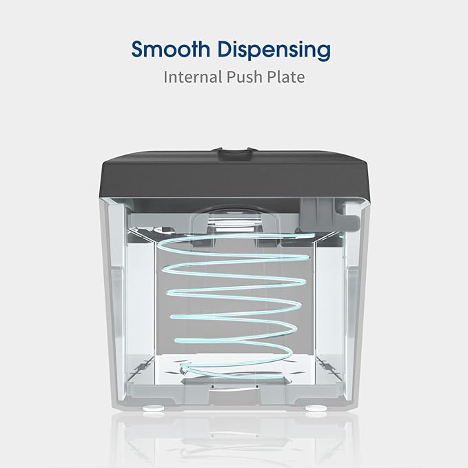 Tabletop Napkin Dispenser, Commercial Paper Napkin Dispensers, Black, 8" x 6.1" x 6.5", CHUANGDIAN