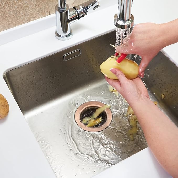 BOTEMY B9173 Kitchen Sink Drain Assembly 3-1/2 inch with Removable Sink Strainer Basket/Stopper 304 Stainless Steel (Antique Copper)
