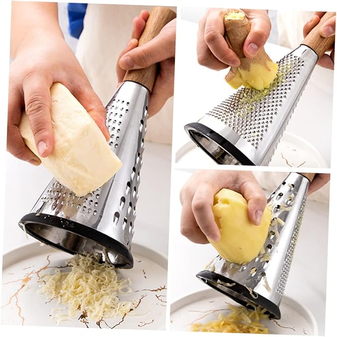 OFFSCH Kitchen Grater Cottage Cheese with Fruit Truffle Cheese Hand Tool Cucumber Shredder Kitchen Essentials Stainless Steel Box Grater Home Cheese Grating Tool Cheese Grater for Home