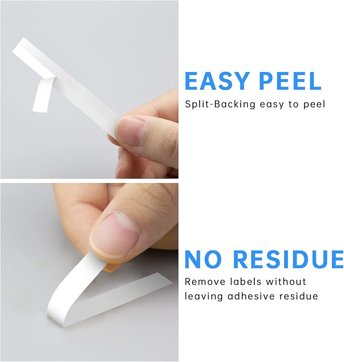Unismar Tze 9mm 0.35'' Laminated White Compatible for Brother TZe-221 TZ-221 Label Tape Work for Ptouch PTD210 PTD220 PTD200 PTH110 PTH100 PTD400 PTD600 PT1280, Black on White 3/8'' x 26.2ft, 5-Pack