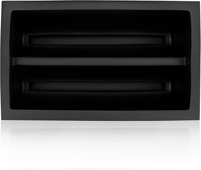 Essentra Home Matte Black Kitchen Sponge Holder, Modern Kitchen Sink Caddy with Drain Tray