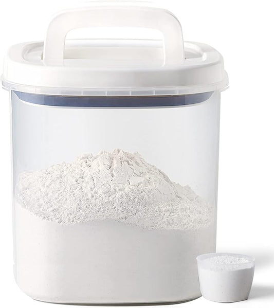 Rice Dispenser,10 Lbs Rice Container Storage with Measuring Cup Food Cereal Container Bins Household for Kitchen Pantry Organization