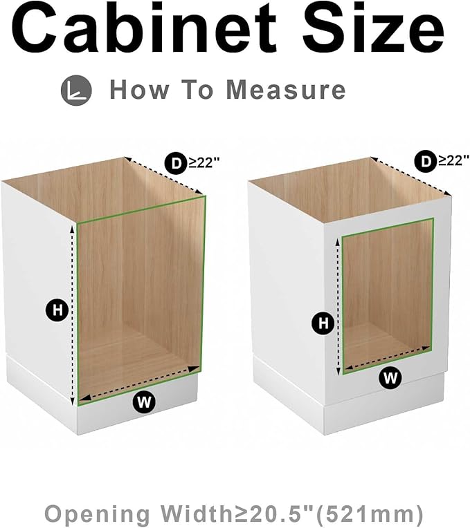 2 Tier Pull Out Cabinet Organizer,(20½"W x 22" D) Soft Close Slide Out Drawer For Kitchen Base Cabinet, Individual Pull Out Shelf, Roll Out Pantry Organization, 22 Inch Deep