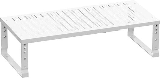 Ipotive Cabinet Shelf,Expandable Adjustable Stackable Kitchen Organizer,for cabinets, Kitchens, countertops, bathrooms Shelf Organizer(1Pack/White,Large)