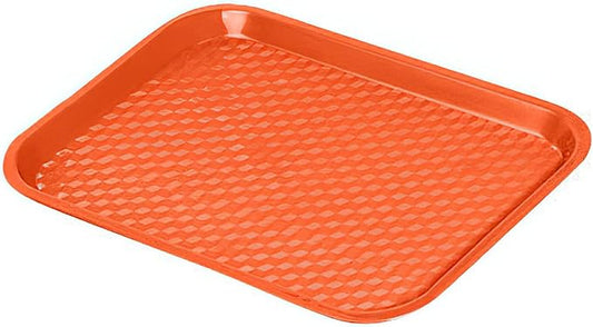 G.E.T. FT-18-O BPA-Free Cafeteria / Fast Food Tray, 17.5" x 14", Orange (Set of 12)