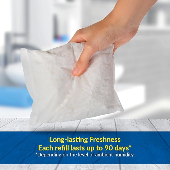 HUMYDRY Moisture Absorber Refills for 35.3 Oz Dehumidifier Device, Pack of 6 Unscented Humidity Absorber Bags, Non Electric Refill Pouches For Basements Garages Offices RVs and Large Enclosed Spaces