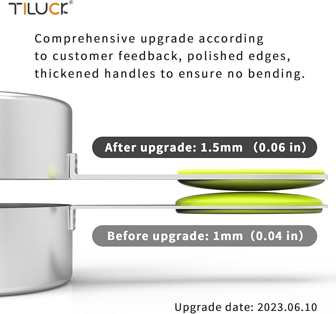 TILUCK Measuring Cups and Spoons Set, Stainless Steel, Kitchen Utensils for Cooking and Baking (9)