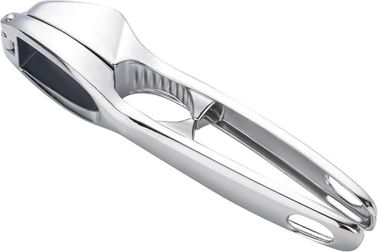 Huakai Kitchen Premium Garlic Press - Zinc Alloy Garlic Press effortlessly crushes garlic cloves, ginger chunks, nuts, and seeds. Comfortable to use and dishwasher safe.