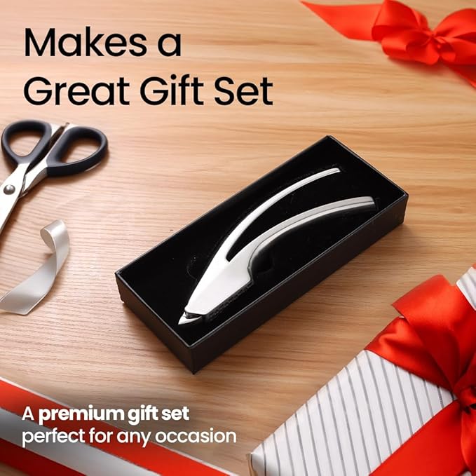 No Peeling Required Garlic Press Stainless Steel with Detachable Handle for Fine Mincing-Premium Garlic Mincer Tool, Rust-Proof, Easy to Clean, Dishwasher Safe Garlic Crusher with Lifetime Replacement