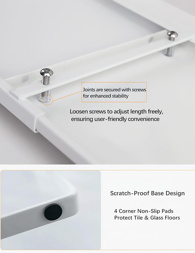 LJHFUQHUHU 2 Pack Expandable Cabinet Shelf Organizer Riser for Kitchen Pantry Cupboard Under Sink Countertop (2 Pack 8.2’’D * 12.2-21.6’’W * 10.4’’H) (White)