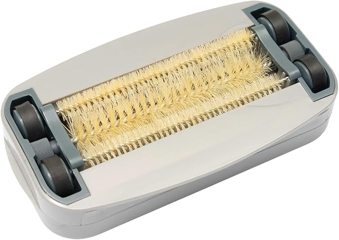 Fuller Brush Premium Table Tidy – Handheld Crumb Sweeper for Tabletops – Compact Crumb Remover with Bristle Rows – Easy to Use, Durable & Portable Cleaning Tool, Silver (Pack of 1)