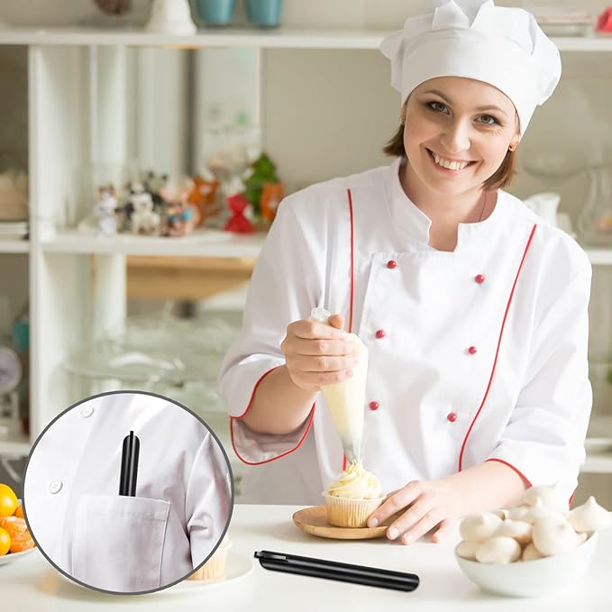 Crumb Sweeper, Crumbers, Table Cleaner Tool, Stainless Steel Crumbers for Servers, Bread Crumber, Restaurant Table Scraper for Crumbs on Table for Servers, Waiters and Waitresses (1 PACK, Black)