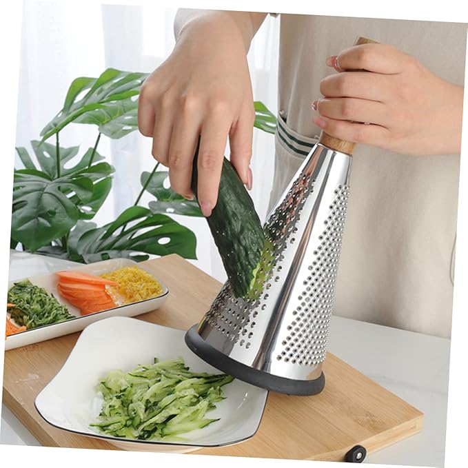 OFFSCH Kitchen Grater Cottage Cheese with Fruit Truffle Cheese Hand Tool Cucumber Shredder Kitchen Essentials Stainless Steel Box Grater Home Cheese Grating Tool Cheese Grater for Home