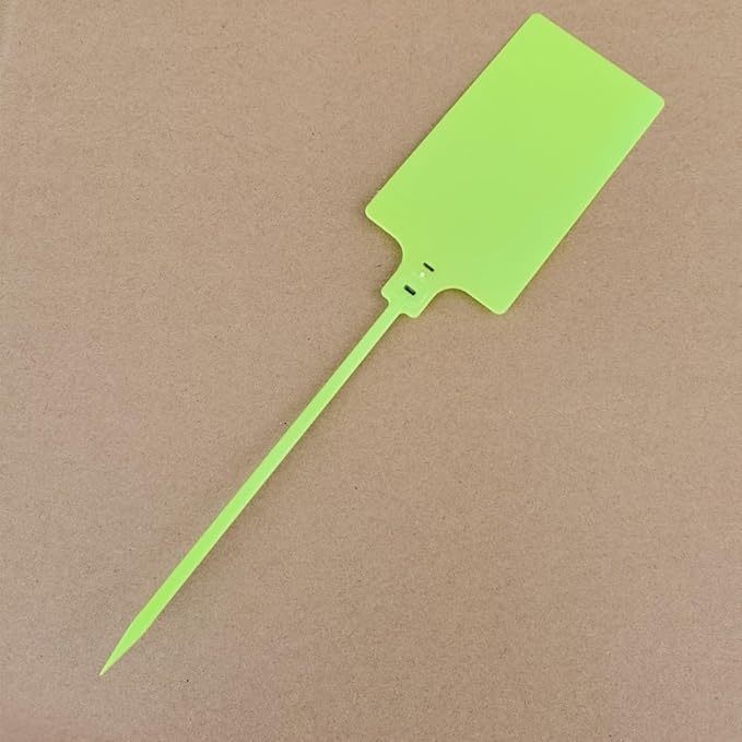Plastic Seals Shipping Tags Logistics Use Big Sign Tie Large Label Tie, 255mm Total Length, Package of 100pcs (Fluorescent Green)