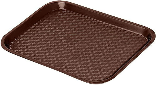 G.E.T. FT-18-BR BPA-Free Cafeteria / Fast Food Tray, 17.5" x 14", Brown(Set of 12)