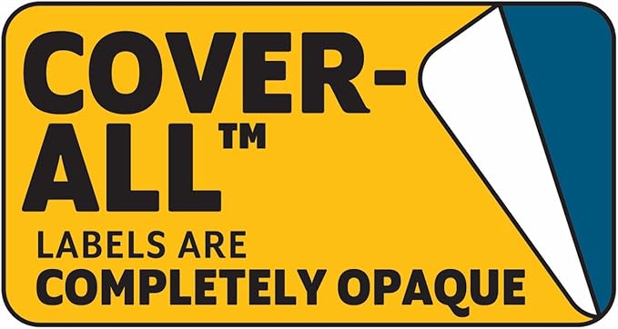 MACO Laser/Ink Jet White COVER-ALL Full Sheet Labels, 8-1/2" x 11", 1 per Sheet, 25 per Pack (ML-0125)