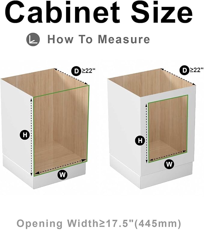 Pull Out Cabinet Organizer, (17½"W x 20" D), Soft Close Pull Out Cabient Drawer, Slide Out Drawer for Kitchen Base Cabinet, Pot and Pan Organization, Pantry Organizers