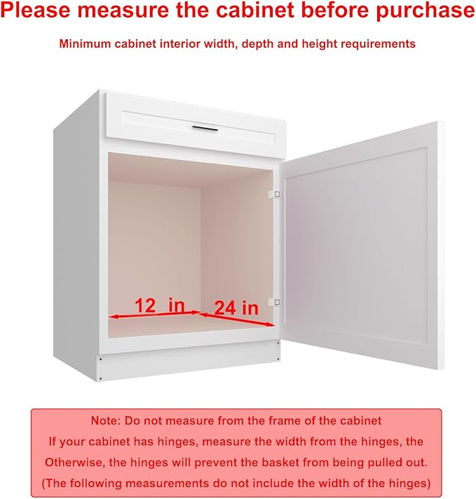 2 Tier Pull Out Cabinet Organizer, 11" W x 21" D Heavy-Duty Metal Sliding Drawer Shelf for Kitchen Cabinets, Chrome, Doesn't Include Door Fittings