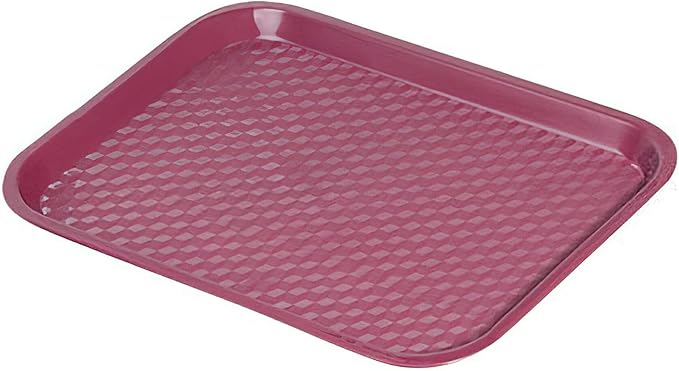 G.E.T. FT-16-BU BPA-Free Cafeteria / Fast Food Tray, 16.25" x 12", Burgundy (Set of 12)